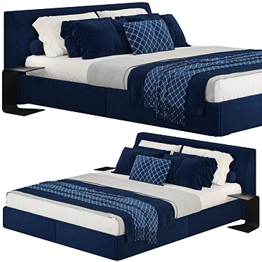 Italian Claire Bed 3D model image 1 