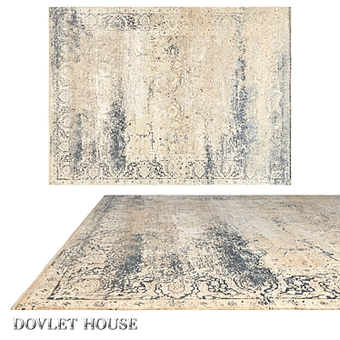 Luxurious Bliss: DOVLET HOUSE Carpet (Art. 16383) 3D model image 1 