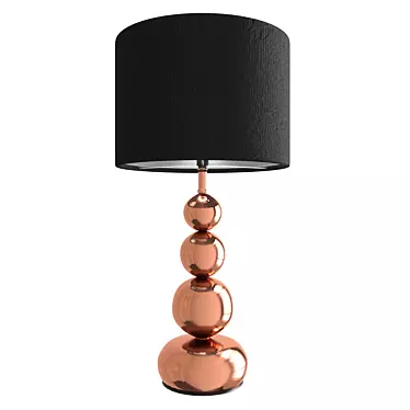 Copper Touch Table Lamp: Modern Elegance 3D model image 1 