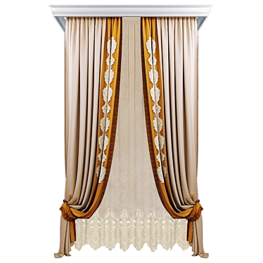 Poly/Vert Curtain Set 3D model image 1 