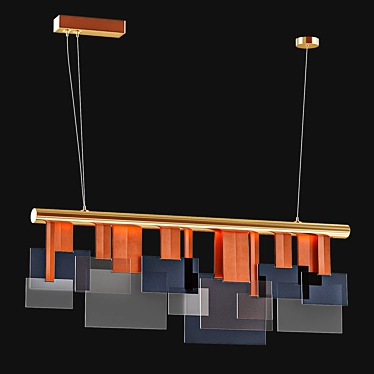 Modern Industrial Gustavo Lamp 3D model image 1 