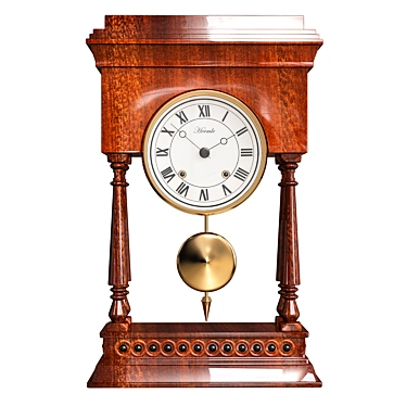 Elegant Hermle Table Clock 3D model image 1 