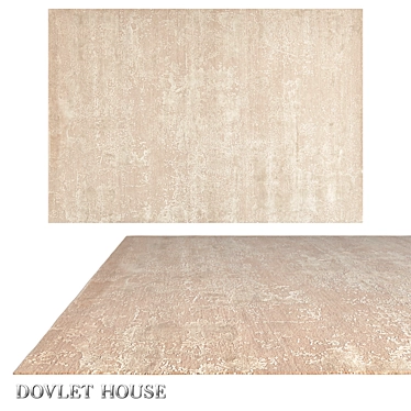 Dovlet House Carpet: Artistic Blend of Wool and Silk 3D model image 1 