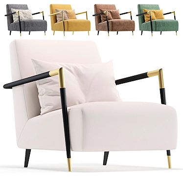 Sophisticated Armchair for any Interior 3D model image 1 