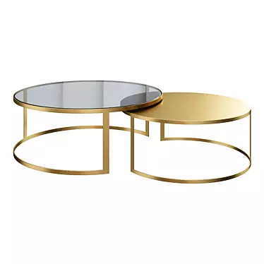 Elegant Eclipse Coffee Table 3D model image 1 