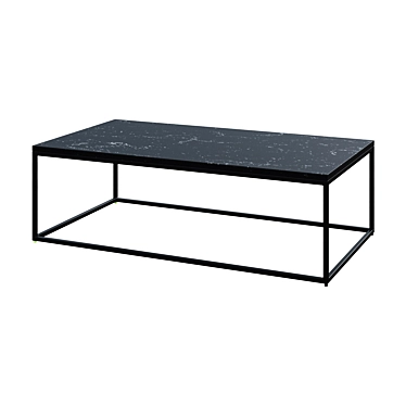 Elegant Marble Coffee Table 3D model image 1 