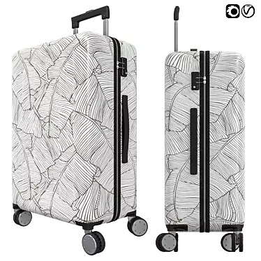 Xiaomi RUNMI 90 Points White: Versatile Travel Suitcase 3D model image 1 