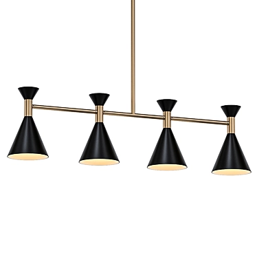 Modern Kitchen Island Pendant 3D model image 1 