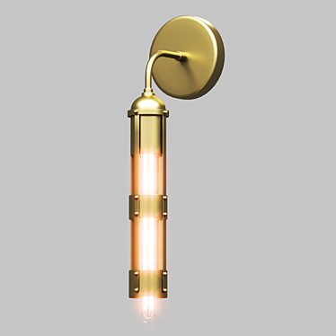 Elegant Violet Wall Light 3D model image 1 