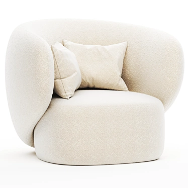 Swell Armchair: Modern Elegance by Grado Design 3D model image 1 