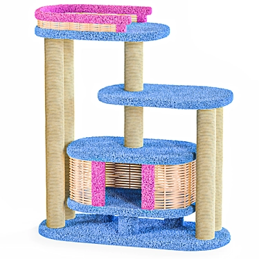 Luxury Cat House: Charusha 3D model image 1 