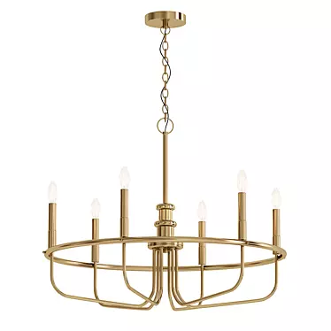 Elegant Helios Chandelier 3D model image 1 