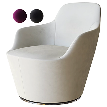 Harbor B&B Italia Armchair: Modern Elegance 3D model image 1 