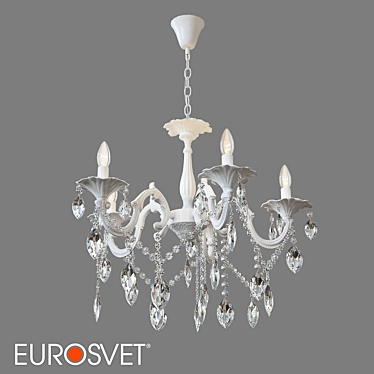 Elegant OM Classic Pendant Chandelier 3D model image 1 