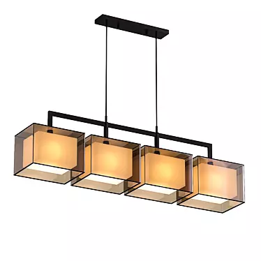 Nordic Multi-Lamp Style Pendant 3D model image 1 