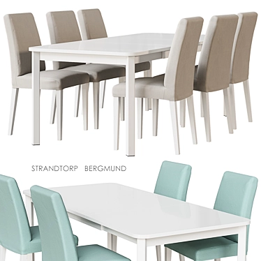 IKEA STRANDTORP / BERGMUND Table and chairs