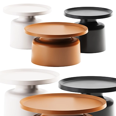 Sleek and Stylish Tuba Coffee Tables 3D model image 1 