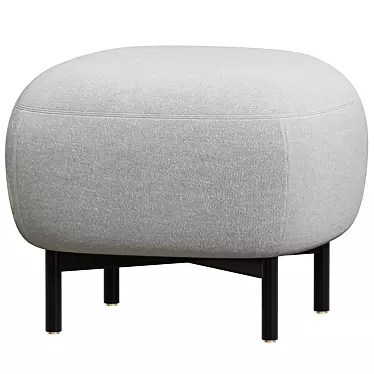 Stylish Upholstered Pouf: BUDDY 211 - Pedrali 3D model image 1 