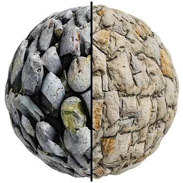 Natural Stone Covering | High-Quality Textures 3D model image 1 