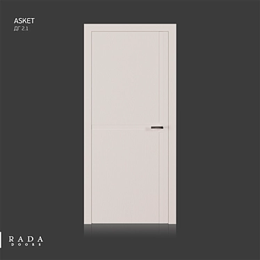 Asket Color: Stylish and Space-Saving Interior Door 3D model image 1 