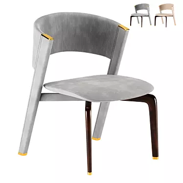 Elegant Lisbona Armchair: Stylish and Comfortable 3D model image 1 