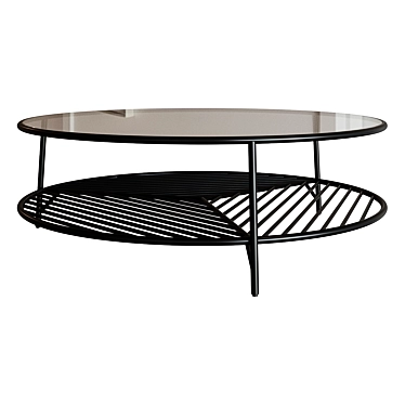 Contemporary Circle Coffee Table 3D model image 1 