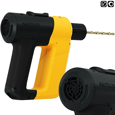 Nautilus Power Drill: Versatile & Efficient 3D model image 1 