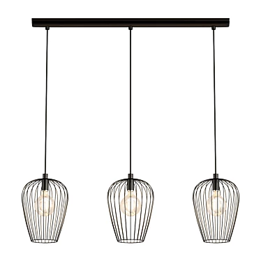 Modern Newtown Pendant Light 3D model image 1 