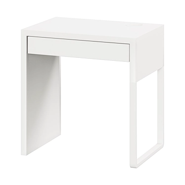 Sleek White Desk: MICKE 3D model image 1 