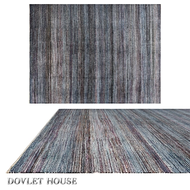 Dazzle Silk-Wool Carpet 3D model image 1 