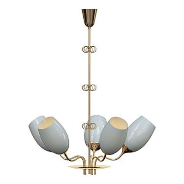 Elegant Paavo Tynell Ceiling Lamp 3D model image 1 