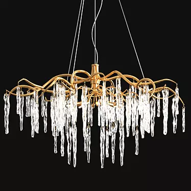 Elegant Willow Chandelier 3D model image 1 