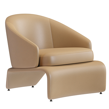 Elegant Minotti Halley Armchair 3D model image 1 