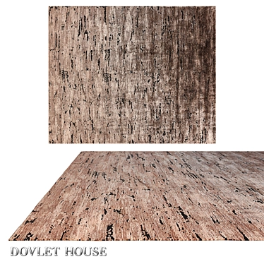 Title: Dovlet House Wool-Silk Carpet (Art 16374) 3D model image 1 