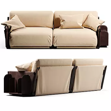 Modern Italian Design: Giorgetti Adam Sofa 3D model image 1 