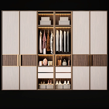 Neoclassic Wardrobe: Elegant and Versatile 3D model image 1 