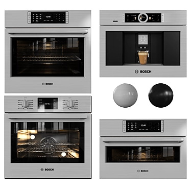 Modern Bosch Oven Collection 3D model image 1 