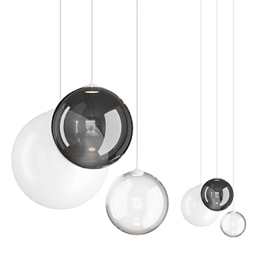 Floating Spheres | Random Solo Hanging Lamp 3D model image 1 