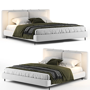 Sophisticated TATLIN Soft Bed 3D model image 1 