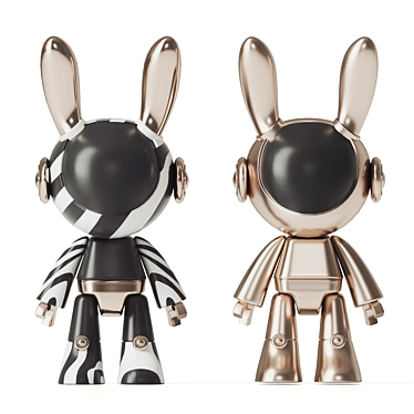 Playful Bunny Toys 3D model image 1 