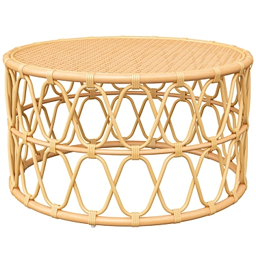 Modern Wicker Coffee Table: Lotta 3D model image 1 