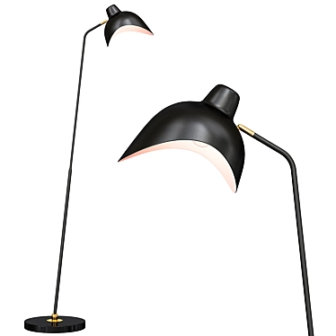 Modern Rotating Floor Lamp: Asta 3D model image 1 