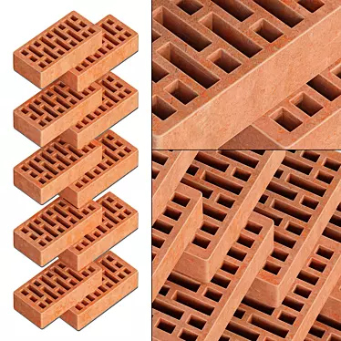 Brick n3/№3 - High-Quality Textured 3D Brick Model 3D model image 1 