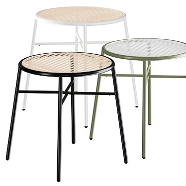 Piper Steel Stool: Stylish and Durable 3D model image 1 