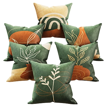 XCHELDA Decorative Pillows: Exquisite Elegance for Your Home 3D model image 1 