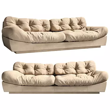 Elegant Milano Sofa Delivers Unmatched Comfort 3D model image 1 