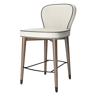 Sleek and stylish Olivia Bar Stool 3D model image 1 