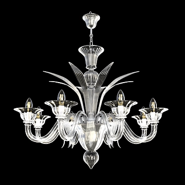 Venetian Chandelier Mazzini Cristallo - Lance - Original Murano Glass