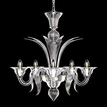 Venetian Mazzini Chandelier - Original Murano Glass 3D model image 1 