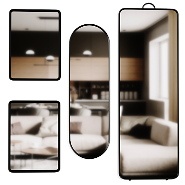 Modern Minimalist Norm Mirror 3D model image 1 